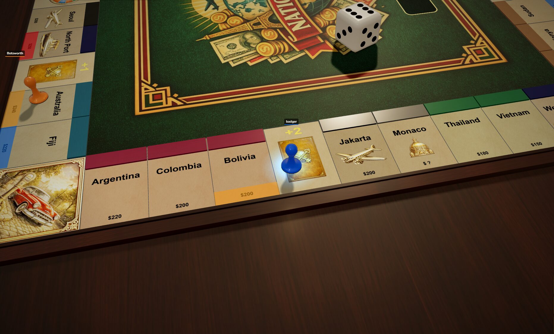 3D Game Board Close-up